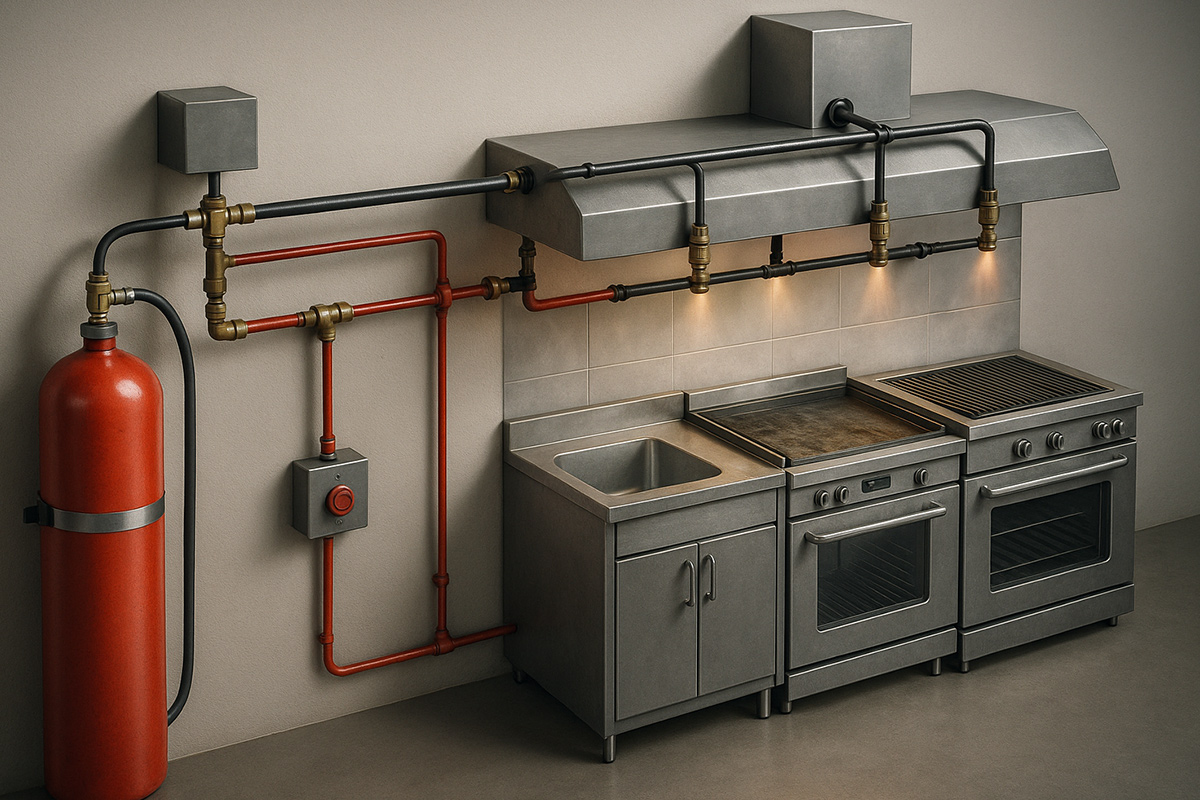 Davlumbaz Yangın Söndürme Sistemi